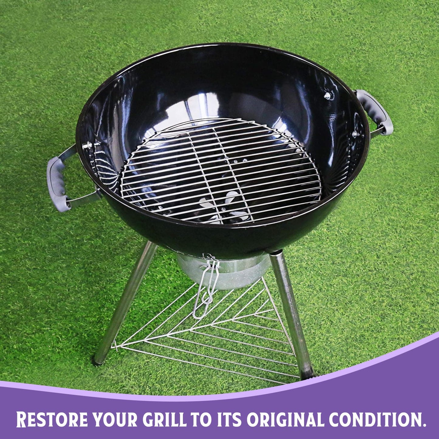 7441 Kohlerost für 57 cm runde Weber Kohlegrills (One-Touch Silver, Kettle Grills, Bar B kettle, Master Touch und One-Touch Grills), 43 cm, Edelstahl