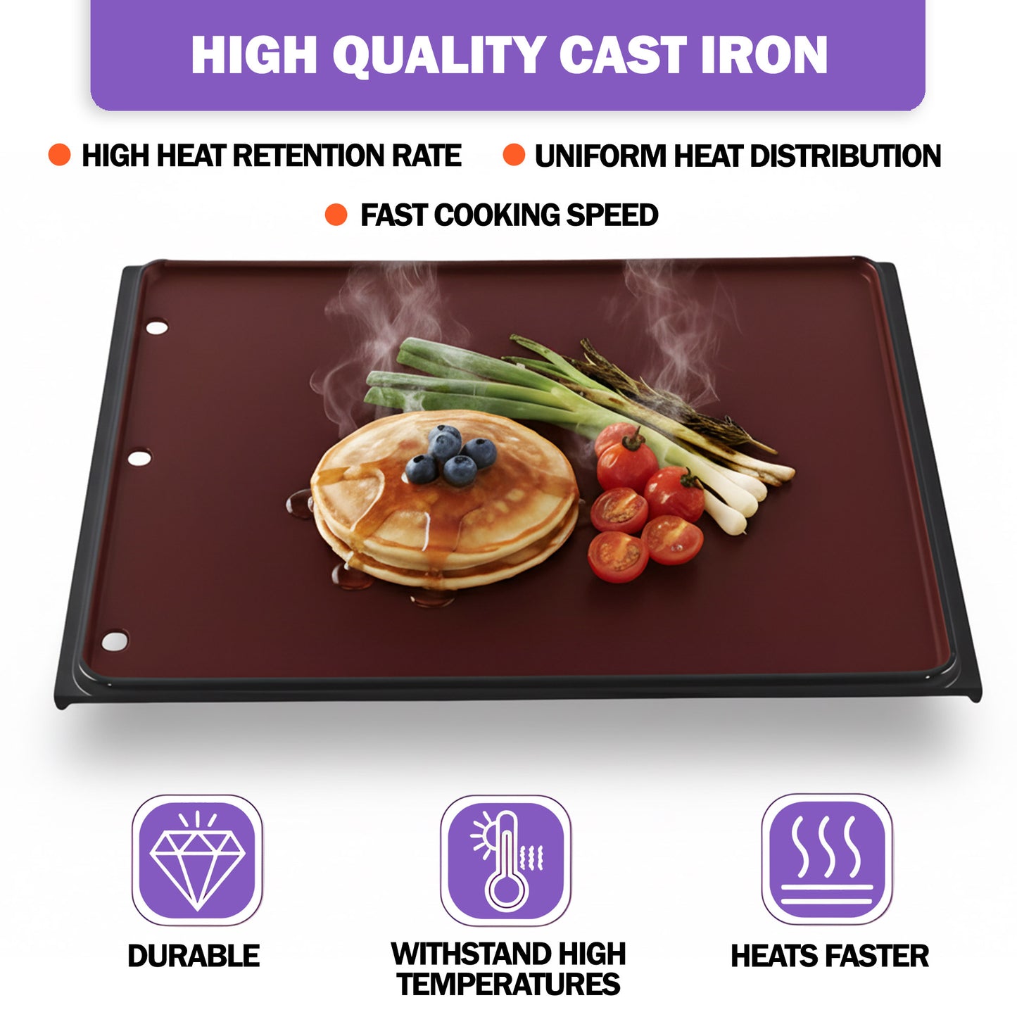 Wendbare Gusseisen vfür Napoleon Rogue 425/525/625, Freestyle 365/425 – Ersatz Grillzubehör 56426