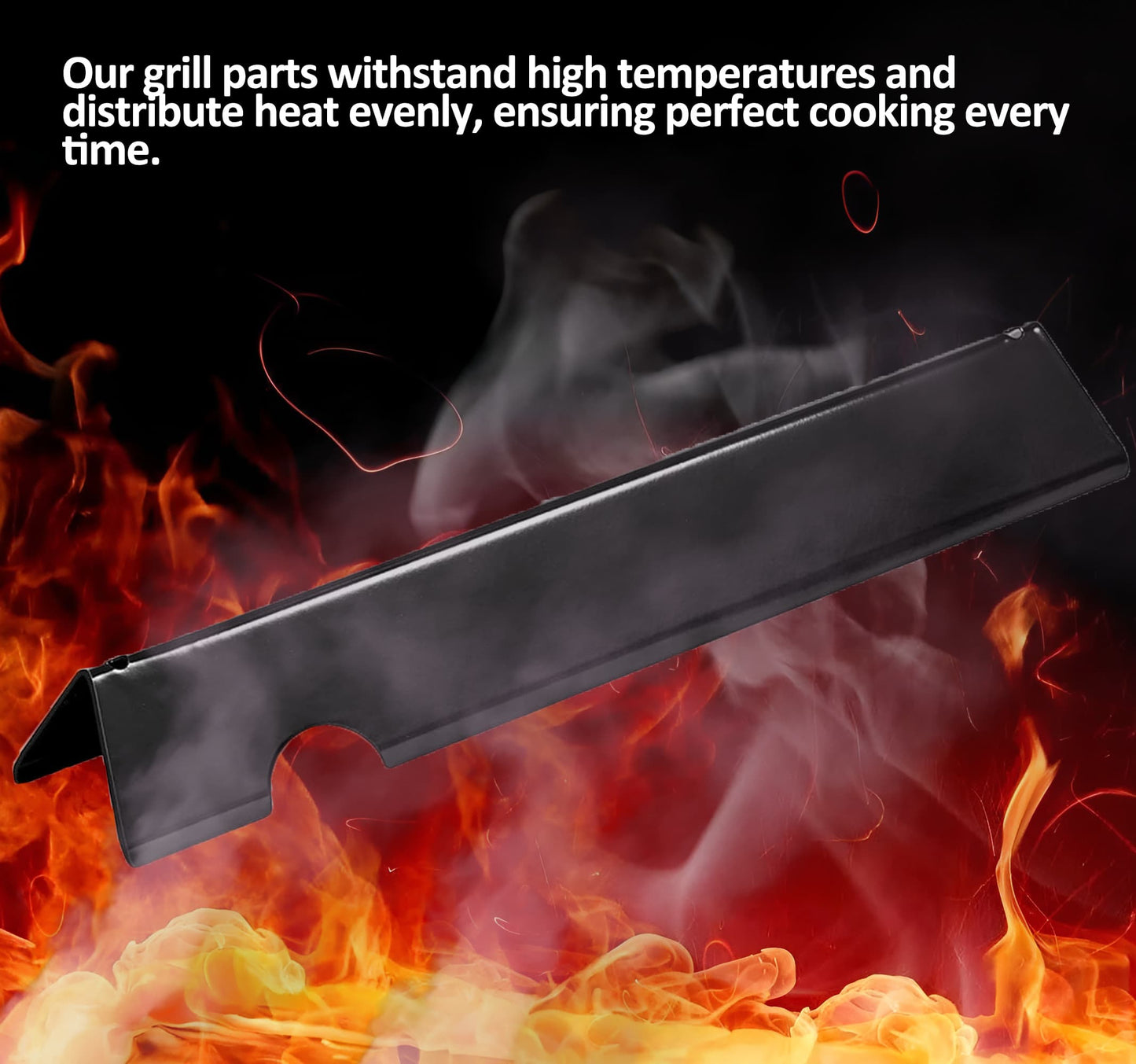 66033 Flavorizer Bars (Brennerschutz) für Weber GS4 Genesis II 400 / LX 400 Serie E-410/ S-410/ SE-410/ E-435 / S-435/ LX E/S-440 Gasgrills, Porzellan-emaillierter Stahl