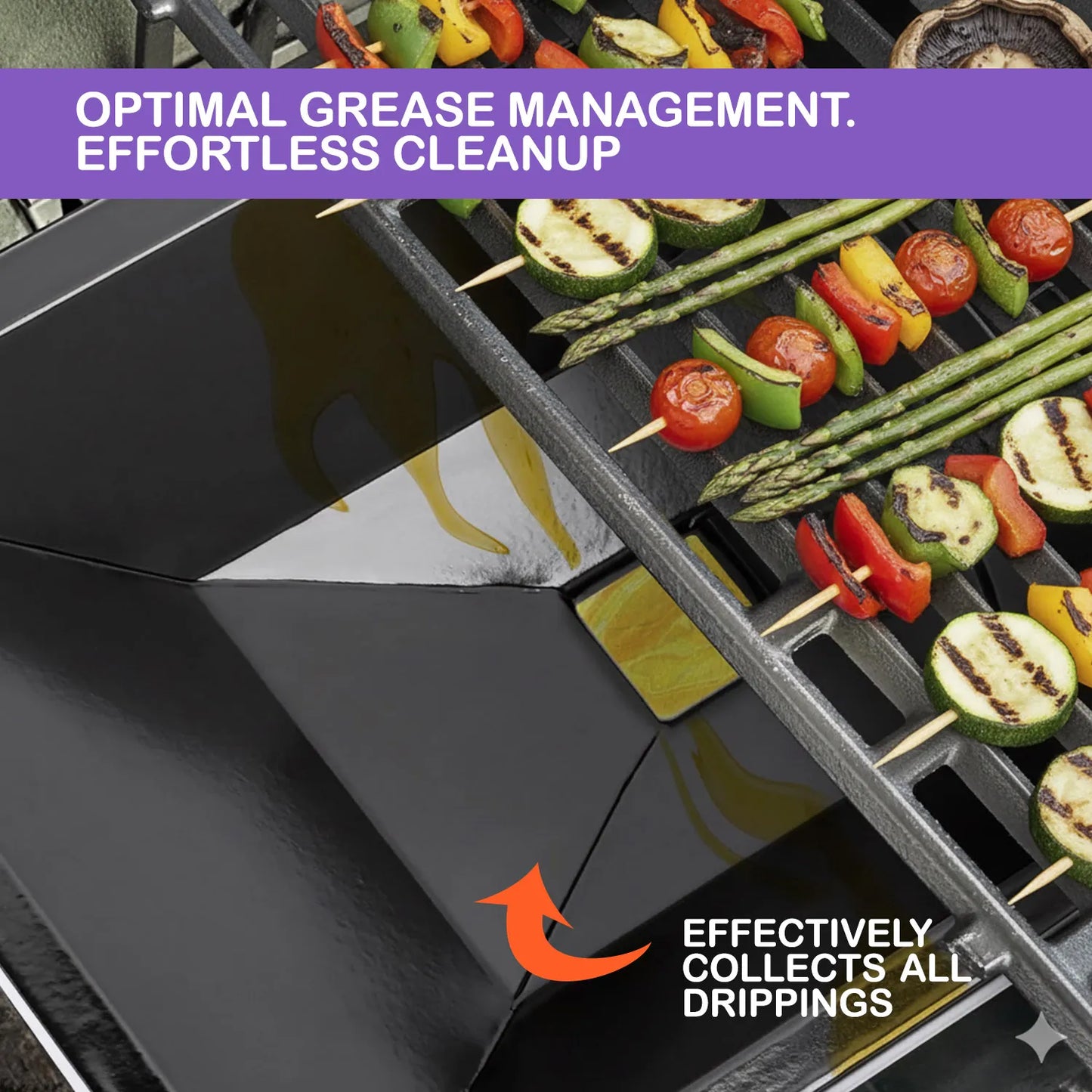 Concave enameled grease tray for Weber genesis silver A grills effectively collecting oil drippings and grease to prevent mess.