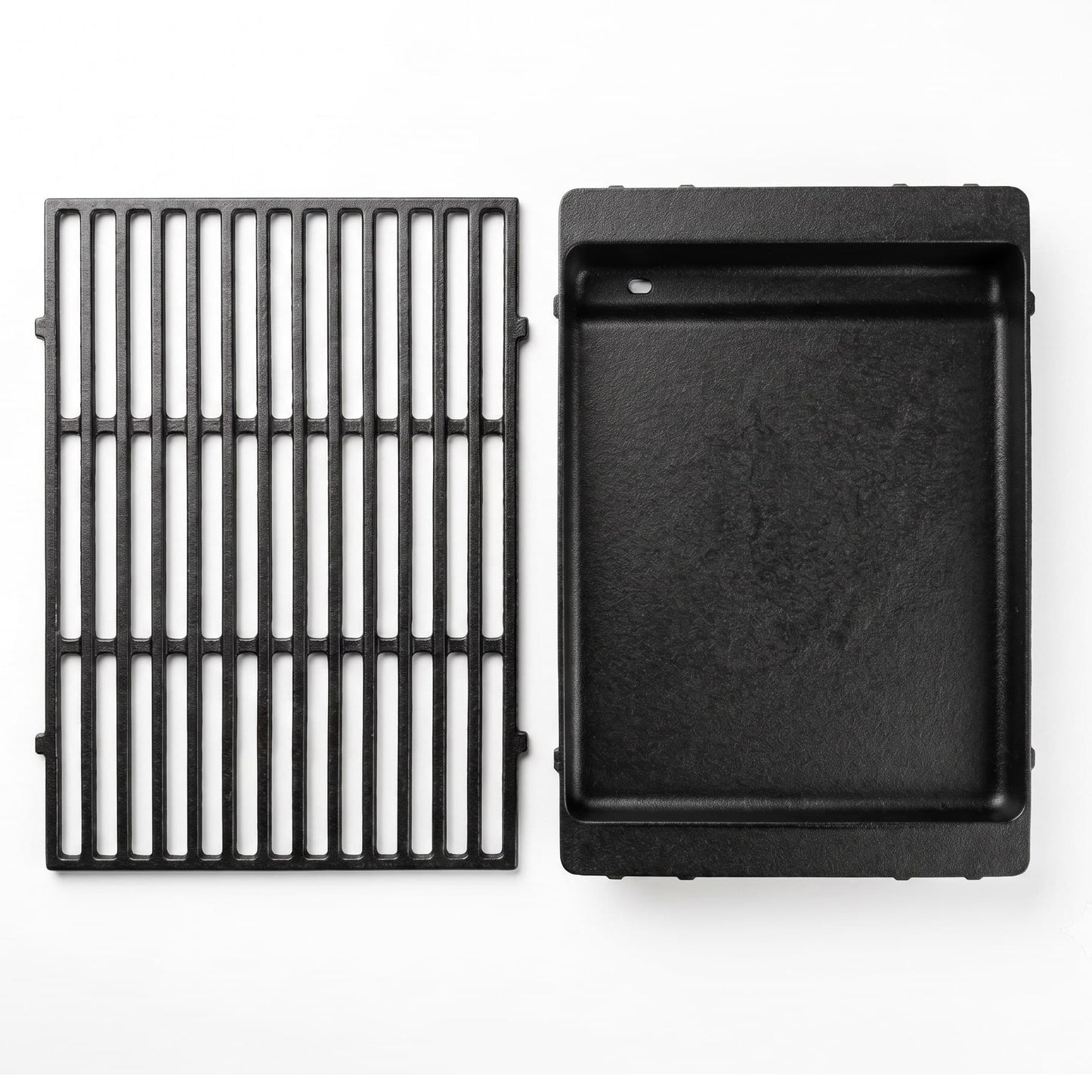 Cast iron Grill Grate & Deep Griddle Set for Weber Spirit & Spirit II 300 Series (E-310, E-320, E-330), Spirit 700, Genesis Silver/Gold/Platinum B & C, 1000-5000 Grills, Replaces Weber 7638