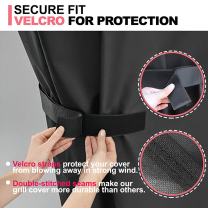 7106 BBQ Grill Cover for Weber Spirit 200, Spirit 300, Spirit II 200, Genesis Silver A/B & More, 600D Oxford Fabric, Heavy Duty & Waterproof, PU Cover for Weber E310, E315, E330 Gas Grills (132 L x 66 W x 109 H cm)