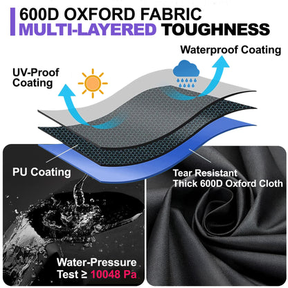 BBQ Grill Cover for Napoleon Rogue 525 Series – Premium Heavy-Duty Waterproof 600D Oxford – 154 × 64 × 123 cm