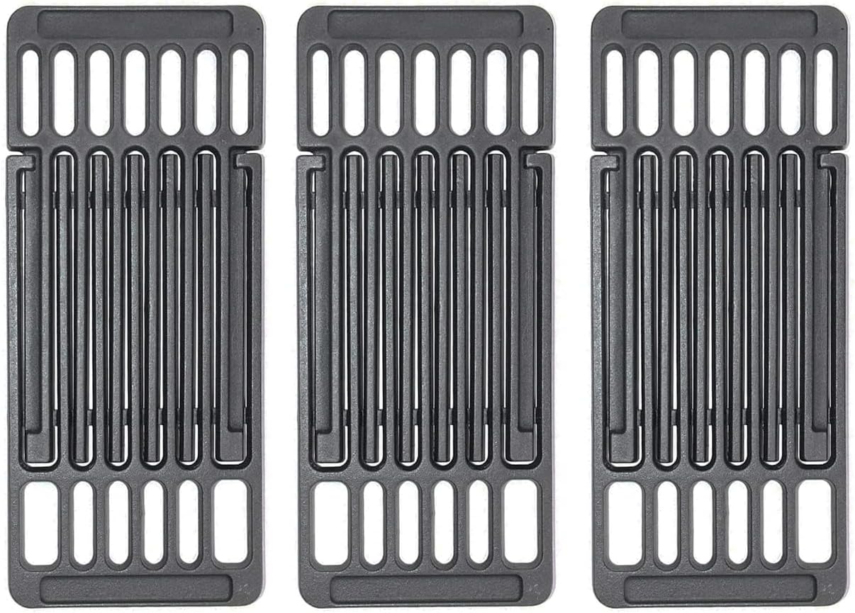 Adjustable Cast Iron Grill Grates – Universal Replacement Grill Grids 15 cm & 20 cm Sets, Extendable Cooking Grates for Landmann, Outback, Cosmo Grill & More