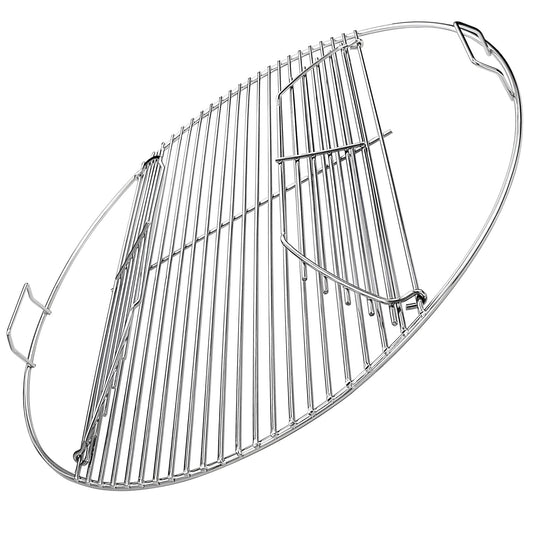 7436 Grillrost (mit Scharnier) für Weber One-Touch, Performer und Bar-B-Kettle Serie Kohlegrills, 54,6 cm, Edelstahl