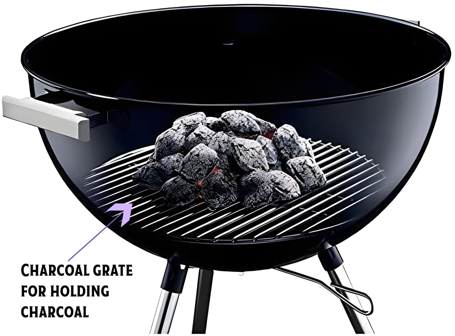 7440 Kohlerost für 47 cm runde Weber Holzkohlegrills (One-Touch, Bar-B-Kettle und Smokey Mountain Cooker/Smoker), 34 cm, Edelstahl