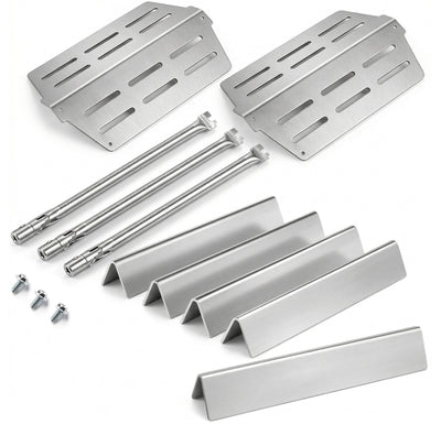 7620 Flavorizer Bars (Brennerschutz), 7622 Hitzereflektor und 62752 Brenner für Weber Genesis 300 Serie – E-310/E-320/E-330/S-330 Gasgrills mit Front-Bedienung