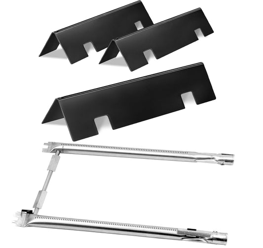 Weber Spirit Grill Ersatzteile - 7635 Flavorizer Bars (Brennerschützer) & 69785 Brenner für E-210, E-220, S-210, S-220 (200 Serie, Frontbedienung)
