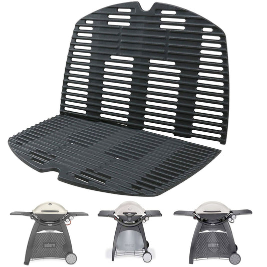7646 7584 Gusseiserne Grillroste für Weber Q300, Q320, Q3000, Q3100, Q3200 Serie Gasgrills, Weber Q 300/3000 Serie Grillroste
