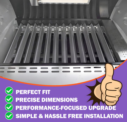 Stainless Steel Flavorizer Bars for Weber Summit 600 Series (E-640/S-640, E-650/S-650, E-660/S-660, E-670/S-670), Replacement for Weber 67670 - 12 Pack