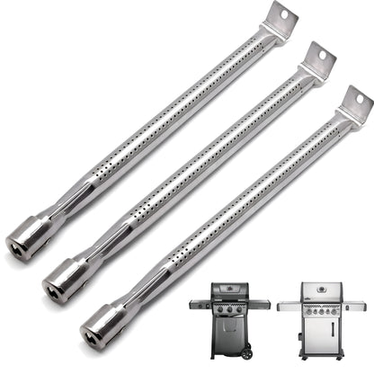 3er-Set Ersatz Grill Brenner für NAPOLEON Freestyle 365, Legend 365 & Rogue 425 Serie Grills, aus Edelstahl