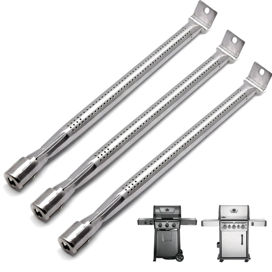 3-Pack Replacement Grill Burners for NAPOLEON Freestyle 365, Legend 365, & Rogue 425 Series Grills, Stainless Steel