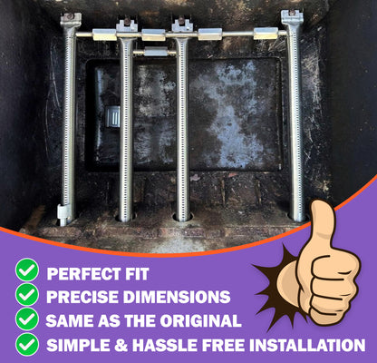 Ersatz Grill Brenner für Weber Spirit 330 & 335 Serie (2013–2024, Frontbedienung) – Passend für E-330, S-330, SP-330, E-335, SP-335 – Ersetzt 68948