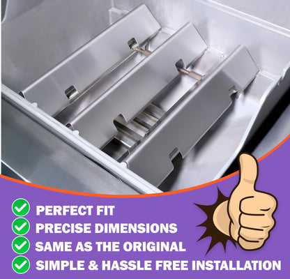 7635 Flavorizer Bars for Weber Spirit 200 & Spirit II 200 Series (E-210/S-210, E-215, E-220/S-220) with Front Controls (2013-2024), Stainless Steel