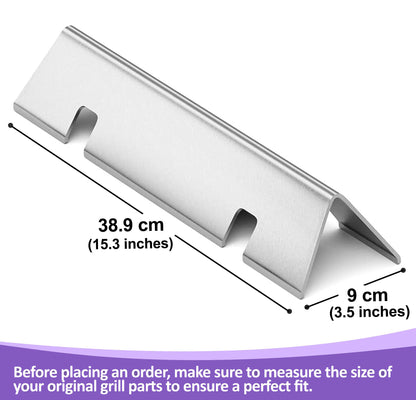 7635 Flavorizer Bars for Weber Spirit 200 & Spirit II 200 Series (E-210/S-210, E-215, E-220/S-220) with Front Controls (2013-2024), Stainless Steel