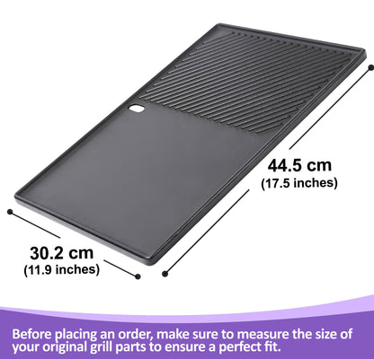 Gusseisen-Grillplatte für Weber Spirit 300 & Spirit II 300 Serie, Spirit 700/900, Genesis Silver/Gold/Platinum B/C, Genesis 1000–5000 Gasgrills (ersetzt 7598)