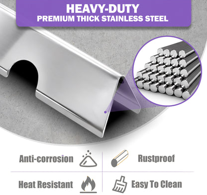 Stainless Steel Flavorizer Bars for Weber Genesis II E-610/S-610 and LX E-640/S-640 (2017 & Newer), Replacement for Weber 66796/66687 - 11 Pack