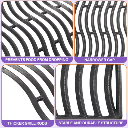 Replacement Grill Grates for Napoleon Prestige 500 & Prestige PRO 500 – Cast Iron, 2-Pack