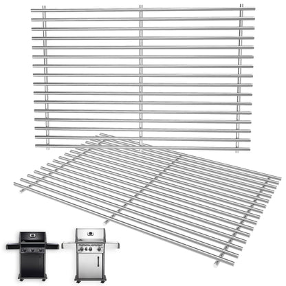 Grill Grates for Napoleon Rogue 425 (PRO / XT / Phantom SE), Freestyle 425, & Legend 425 Series – Stainless Steel, 2-Pack