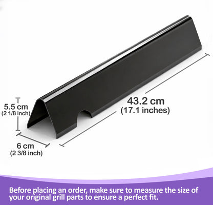 66033 Flavorizer Bars (Brennerschutz) für Weber GS4 Genesis II 400 / LX 400 Serie E-410/ S-410/ SE-410/ E-435 / S-435/ LX E/S-440 Gasgrills, Porzellan-emaillierter Stahl