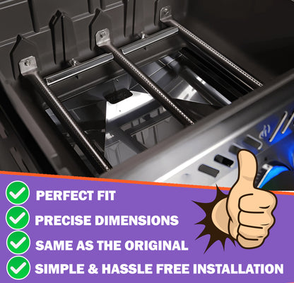 3er-Set Ersatz Grill Brenner für NAPOLEON Freestyle 365, Legend 365 & Rogue 425 Serie Grills, aus Edelstahl