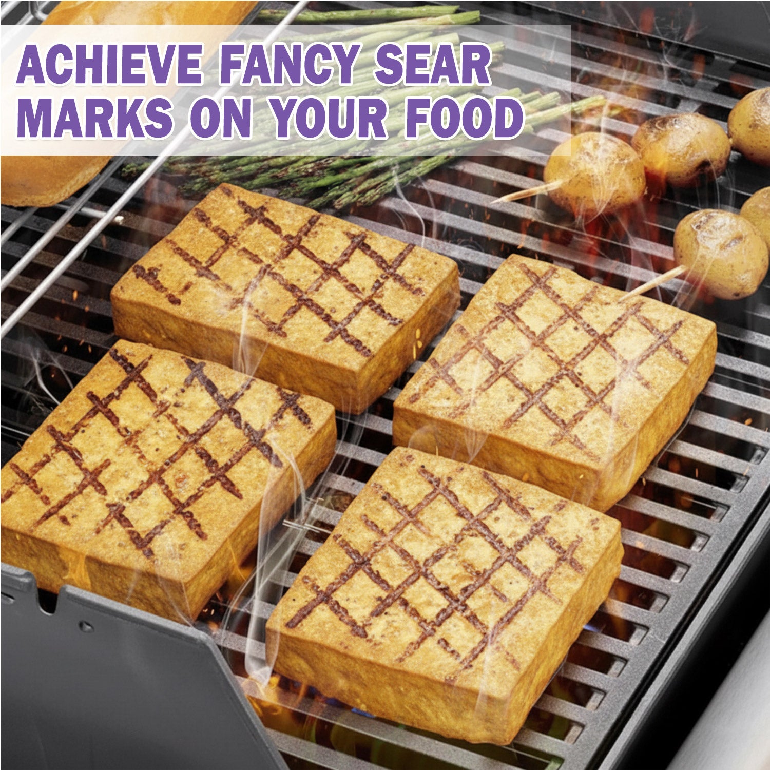 Cast iron Grill Grates for Weber Spirit & Spirit II 300 Series (E-310, E-320, E-330), Spirit 700, Genesis Silver/Gold/Platinum B & C, 1000-5000 Grills, Replaces Weber 7638