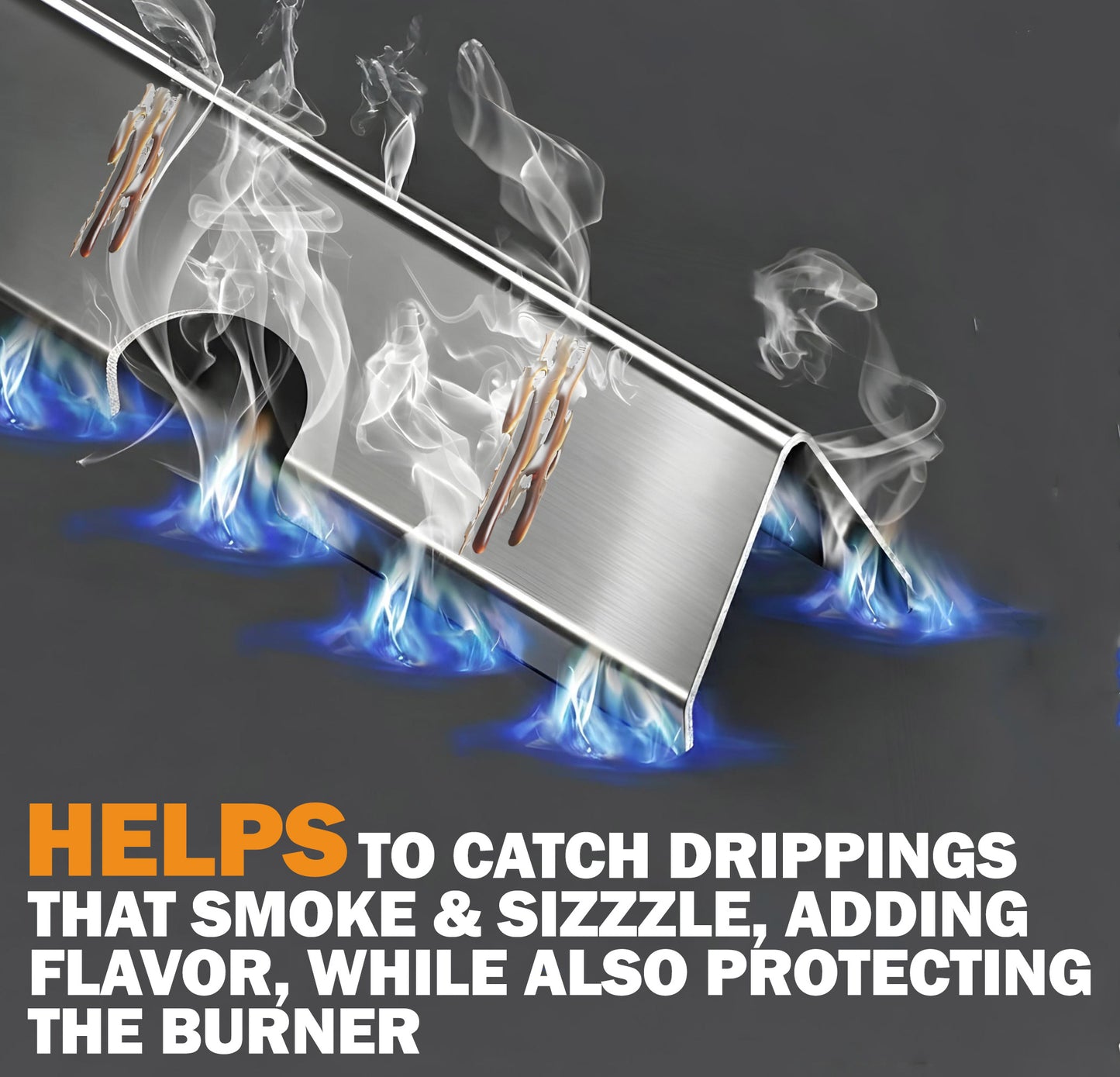 7-Pack Stainless Steel Flavorizer Bars for Weber Genesis II 400 & Genesis 400 Series Grills (E-410/S-410, E-425, E-435/S-435, S-440), Replaces Weber 66033 / 66797