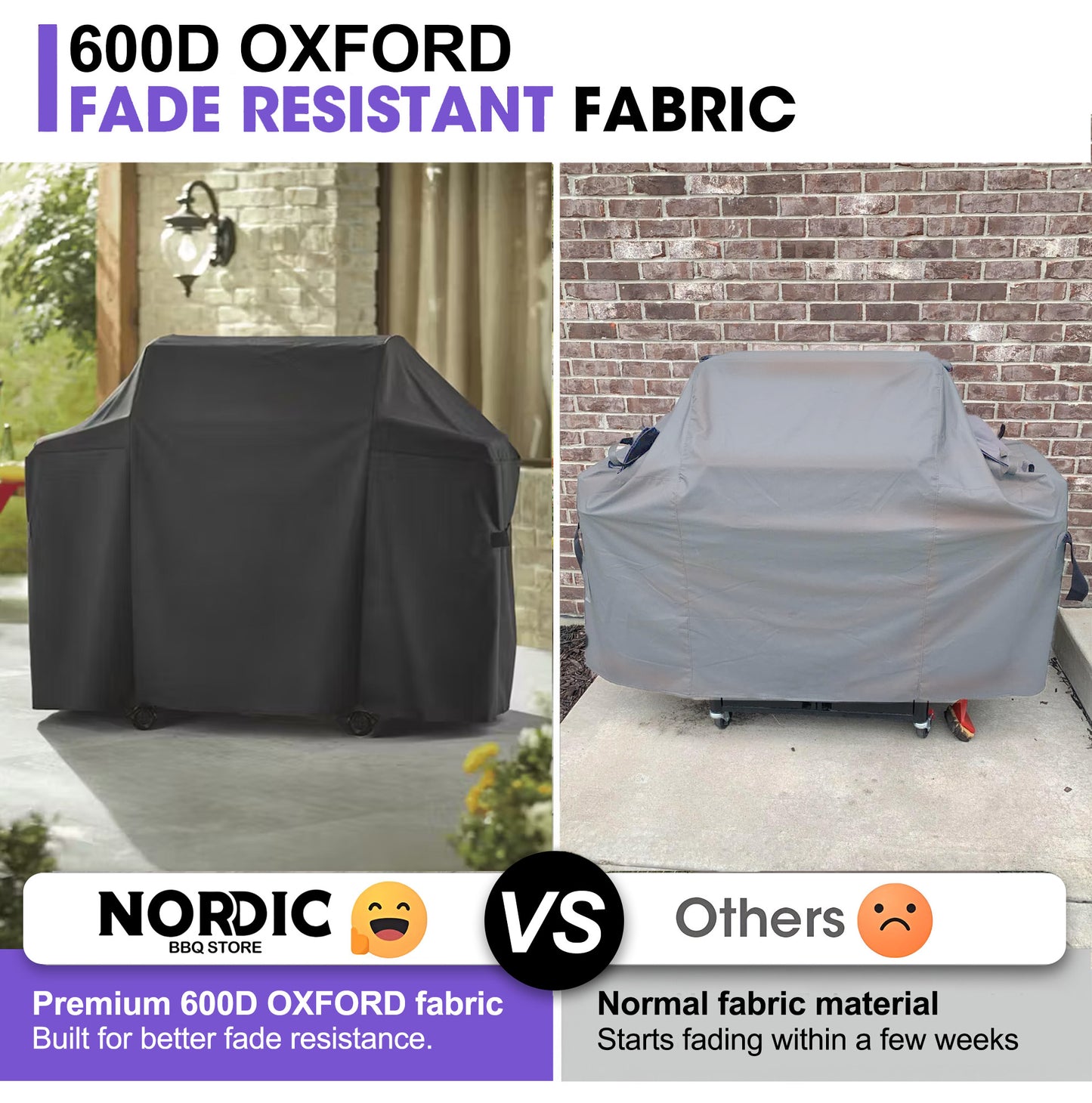 BBQ Grill Cover for Napoleon Rogue 525 Series – Premium Heavy-Duty Waterproof 600D Oxford – 154 × 64 × 123 cm