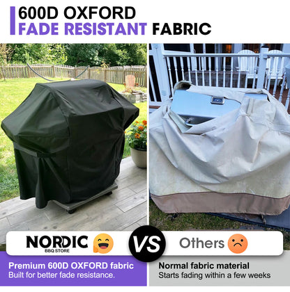 BBQ Grill Cover for Napoleon Rogue 425, Freestyle 425 & Legend 425 Series – Premium Heavy-Duty Waterproof 600D Oxford – 140 × 64 × 123 cm