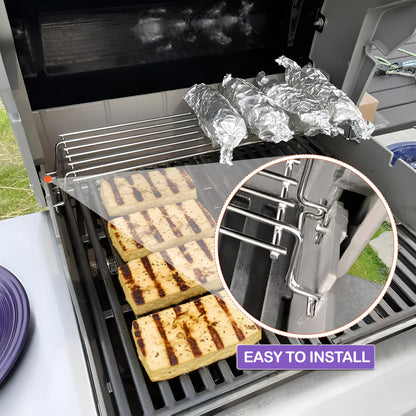 65054 Warming Rack for Weber Genesis 300 Series Grills (E-310, E-320, E-330, S-310, S-320, S-330) Stainless Steel