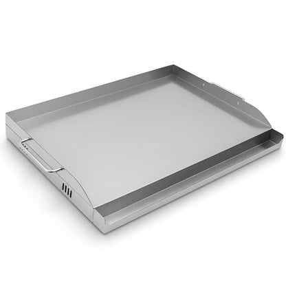 43 × 33 cm Stainless Steel BBQ Griddle Plate / Plancha – Universal Grill Griddle Accessory
