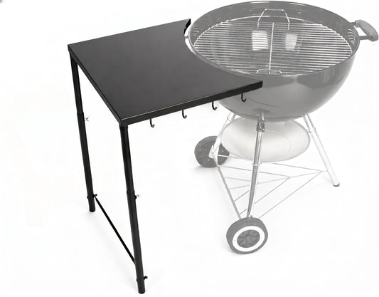 Charcoal grill side table