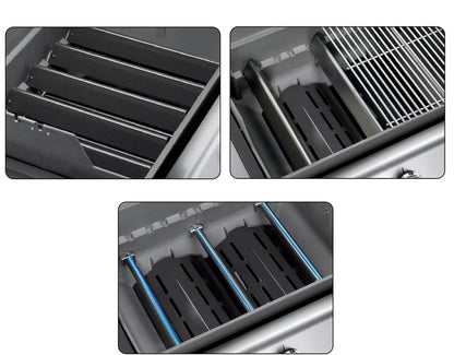7621 Flavorizer Bars, 7622 Heat Deflector and 62752 Burners for Weber Genesis 300 series - E-310/E-320/E-330/S-330 Gas Grills with Front-Mounted Burner Controls