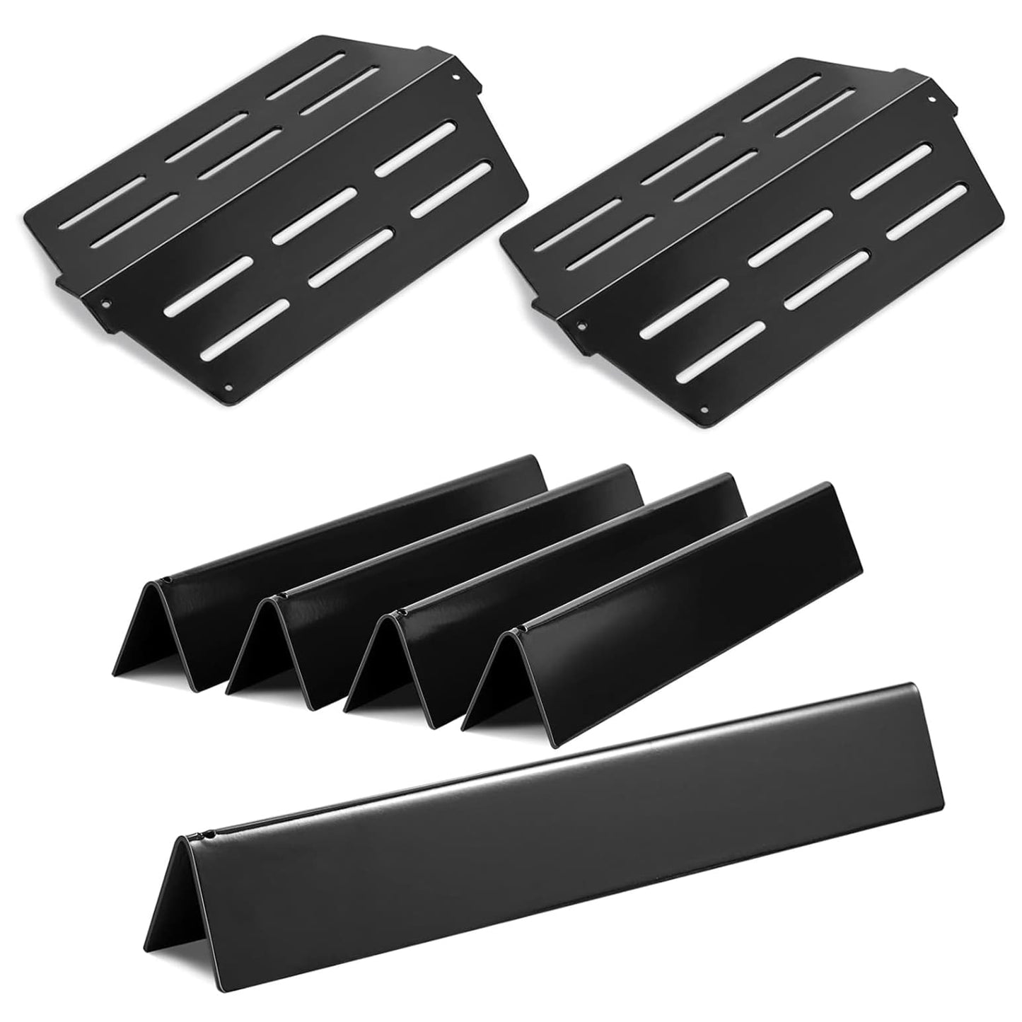 Weber Genesis Grill Ersatzteile – 7621 Flavorizer Bars (Brennerschutzbleche) & 7622 Hitzereflektor Set für E-310, E-320, E-330, S-330 (300 Serie, Frontbedienung), Emailiertes Sta