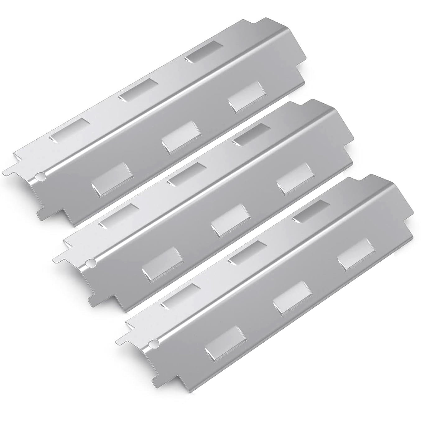 Set of 3 Replacement Heat Plate (14 5/8 inch) for Charbroil 463650414, Master Forge GD4215S, Brinkmann, Kenmore,and Other BBQ Grills