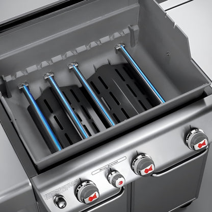 Weber Genesis Grill Parts – 7620 Flavorizer Bars & 7622 Heat Deflector Set for E-310, E-320, E-330, S-330 (300 series, Front Burner Controls)