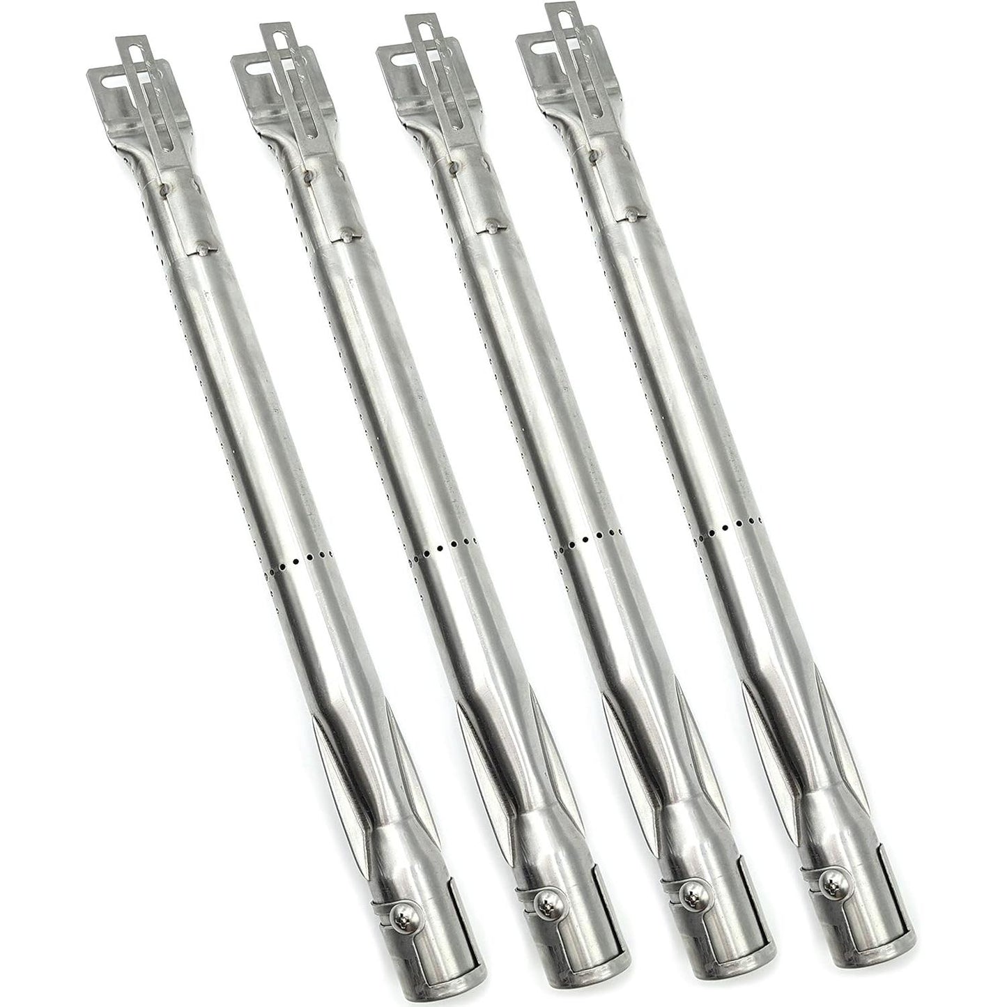 Universal Tube Burners with Adjustable Length 35.5 cm to 48.5 cm | Fits Most European Grills Including Napoleon, Landmann, Nexgrill (Set of 4)