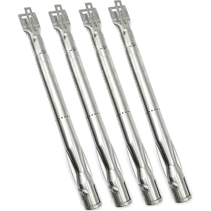 Universal Tube Burners with Adjustable Length 35.5 cm to 48.5 cm | Fits Most European Grills Including Napoleon, Landmann, Nexgrill (Set of 4)