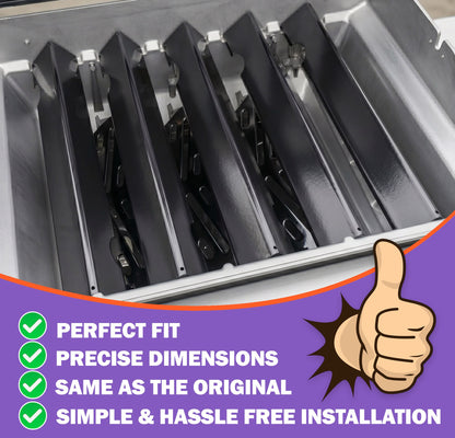 66032 Flavorizer Bars (Brennerschutzbleche) für Weber Genesis II 300 / Genesis II LX 300 Series - Genesis II E-310/ E-315/ S-335 Weber Grillteile, porzellanemaillierter Stahl