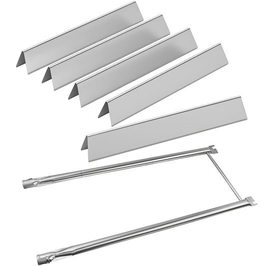 7535 / 7534 Flavorizer Bars (Brennerschutzbleche) & 7507 Brenner für Weber Spirit E-210/E-220/S-210/S-220, Spirit 500-Serie & Genesis Silver A-Grills (Seitensteuerung)