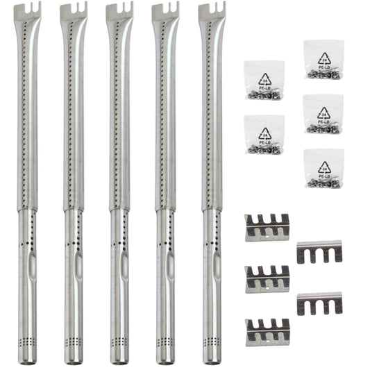 5-pack adjustable stainless steel burner tubes 36-45 cm for Kenmore, Char-Broil, Nexgrill & gas grills.