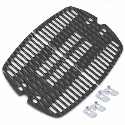 7644 Gusseiserne Grillroste für Weber Q 100/1000 Serie (Q100, Q1000, Q120, Q1200, Q140, Q1400, Baby Q) Gasgrills, Weber Q Grill Ersatzteile
