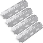 Replacement Parts Stainless Steel Heat Plate Shield, Flame Tamer Burner Cover, BBQ Heat Tent for Charbroil, Kenmore, Thermos, Master Forge, 14 5/8 inch x 4 1/4 inch, Set of 4…
