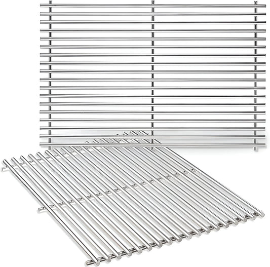 stainless steel grill grates set for Napoleon Prestige 500 & Prestige PRO 500 series gas grills 2-pack.