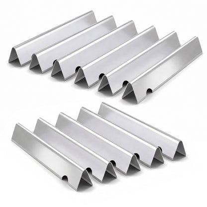 11-pack stainless steel flavorizer bars for Weber Genesis II 610 & LX 640 grills, replaces 66796, 66687.