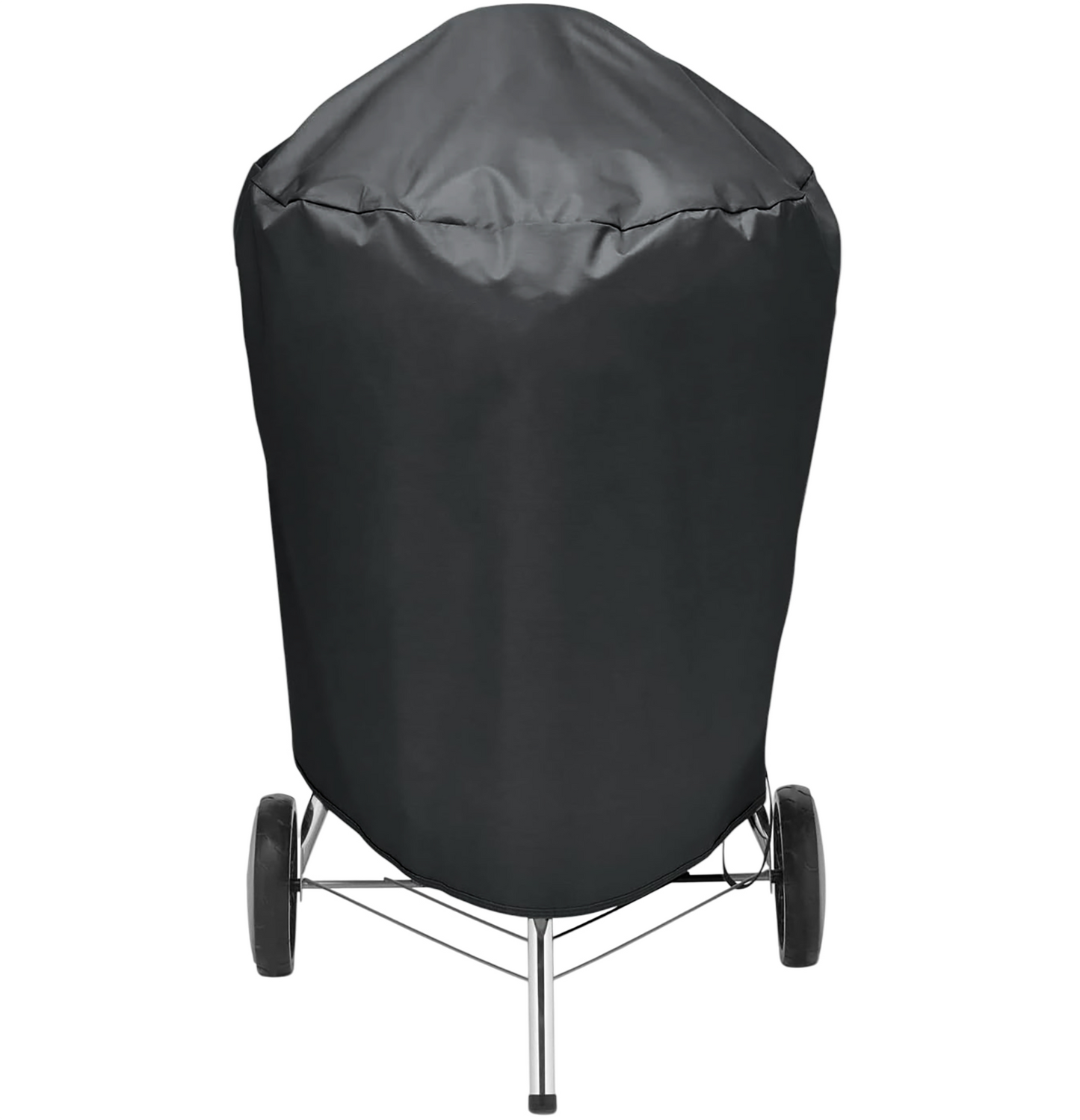 Heavy-duty 600D waterproof BBQ grill cover with Velcro straps for Weber 22-inch Kettle & Jumbo Joe charcoal grills.