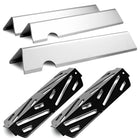 Grill Parts for Weber Genesis II 200 / LX 200 Series - Genesis II E-210/ E-240 | 66794 Flavorizer Bars & 66039 Heat Deflector, Stainless Steel