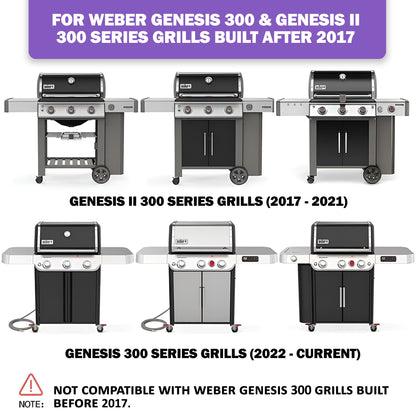 66032 Flavorizer Bars (Brennerschutzbleche) für Weber Genesis II 300 / Genesis II LX 300 Series - Genesis II E-310/ E-315/ S-335 Weber Grillteile, porzellanemaillierter Stahl