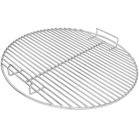 44.5 cm stainless steel round cooking grate replacing Weber 7432 for 47 cm Kettle, Smokey Mountain & Jumbo Joe grills.
