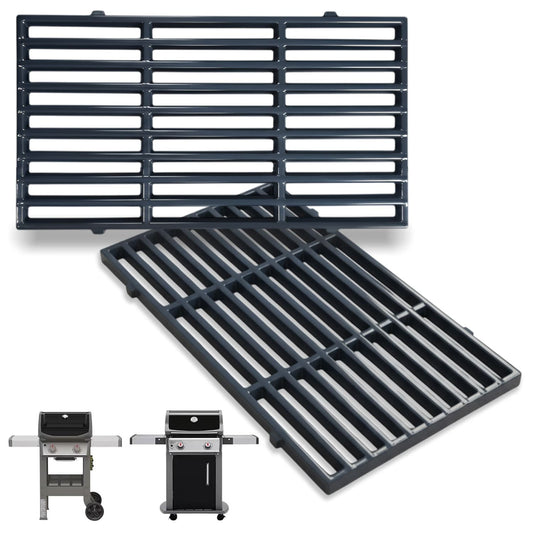 Grill Grates for Weber Spirit 200 & Spirit II 200 with Front-Controls - Fits E-210/E-215/E-220/S-210/S-215/S-220, Replacement for Weber 7637, Porcelain-Enameled Steel